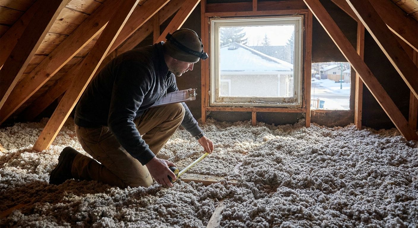 Attic insulation for Calgary bungalows