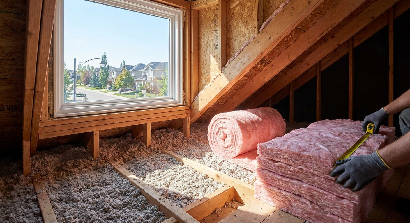 Attic insulation for Okotoks homes