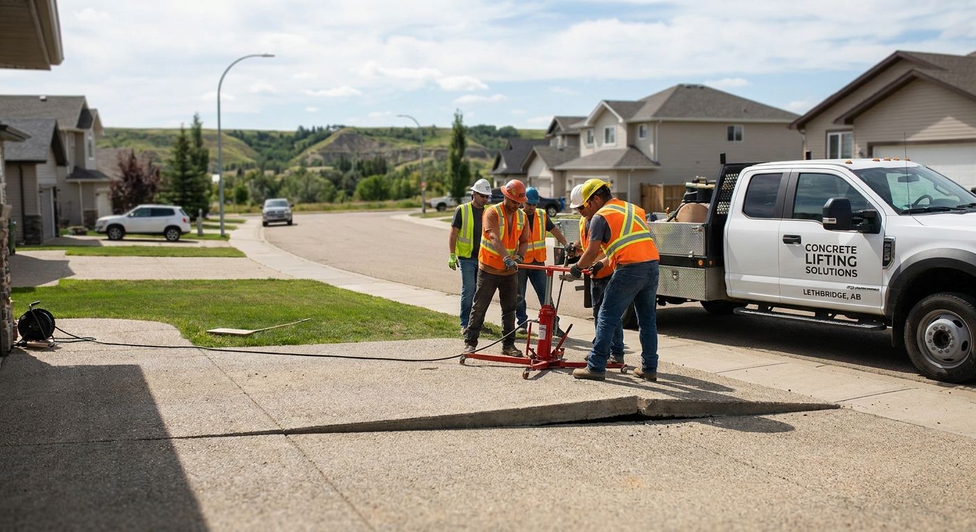 Concrete lifting for Lethbridge properties