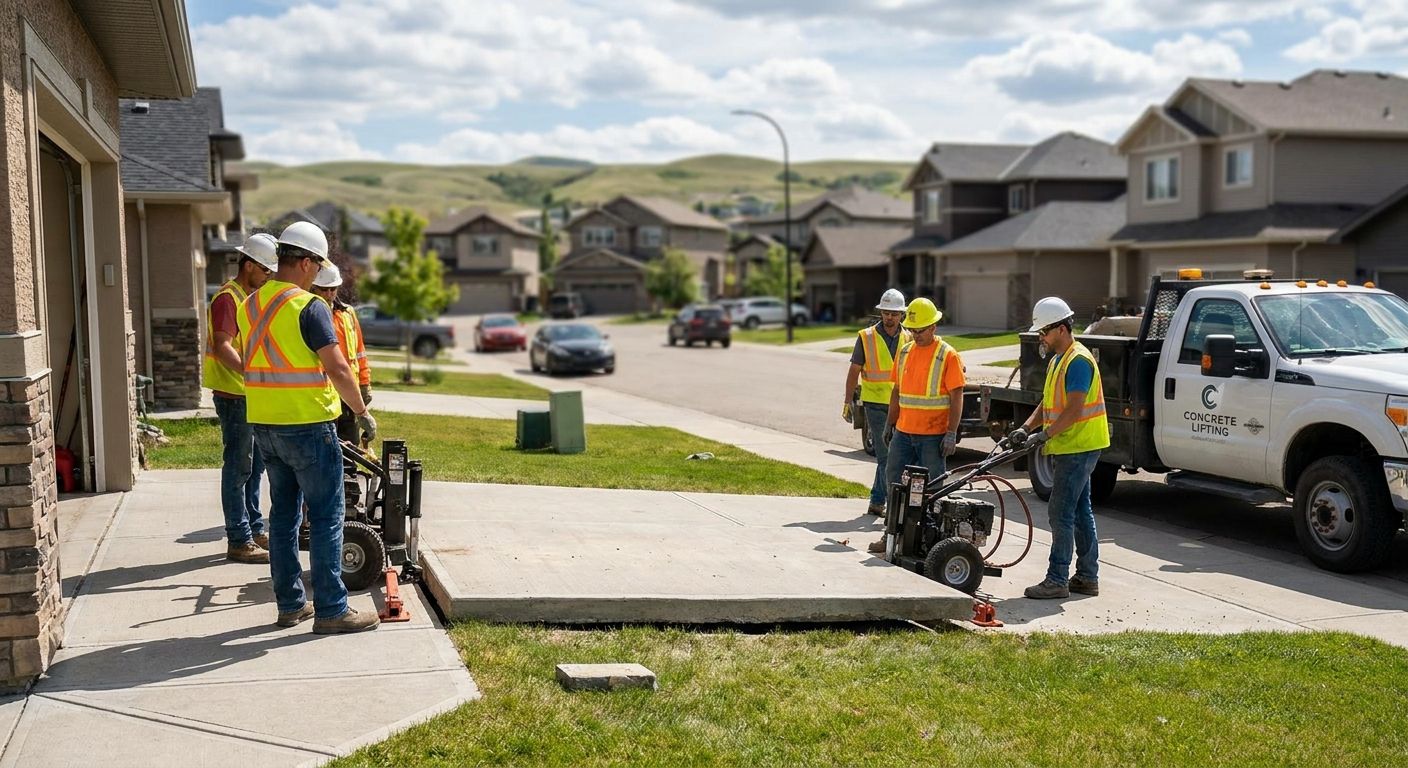 Concrete lifting for Okotoks properties