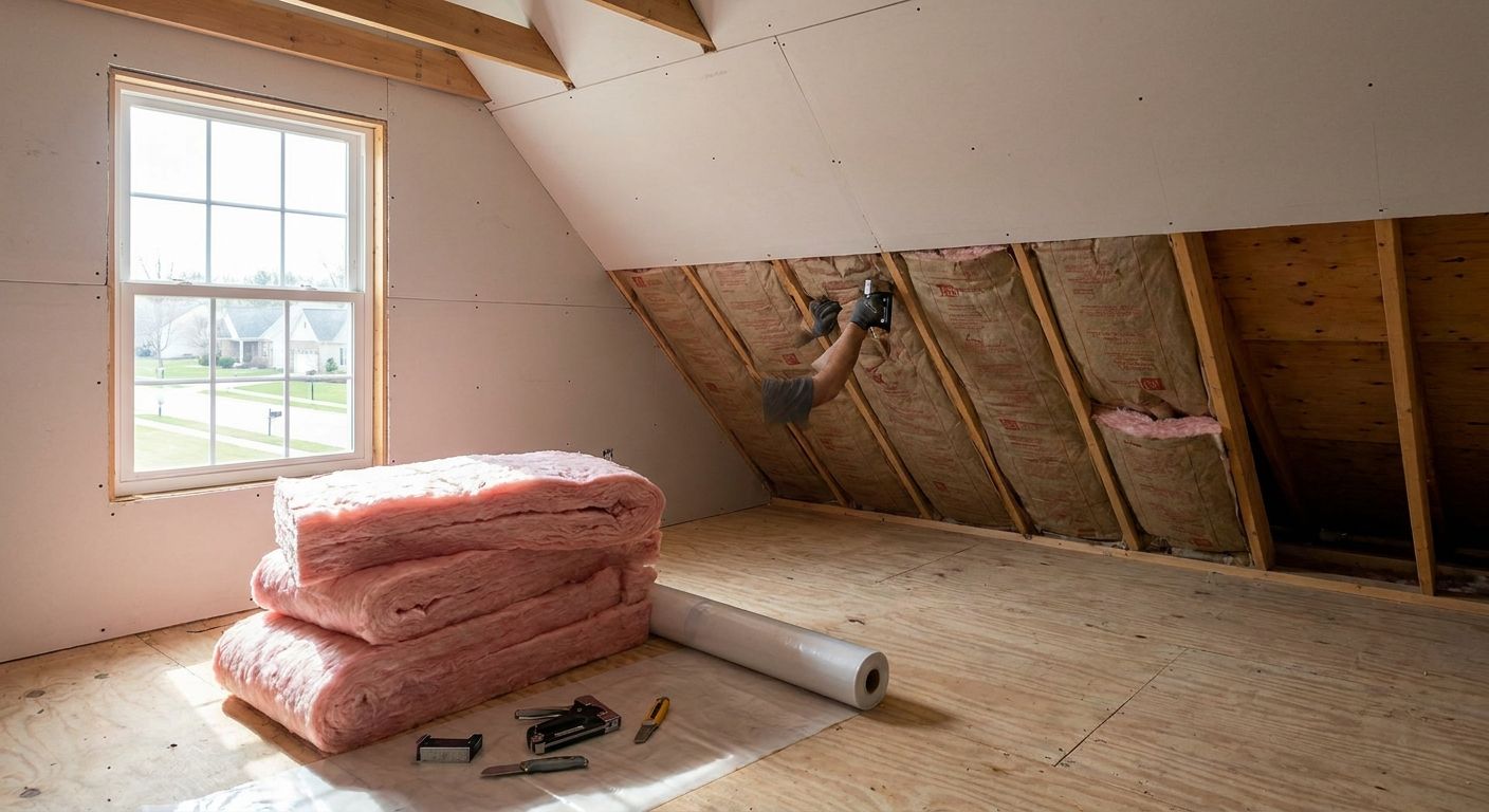 How to insulate a bonus room above the garage