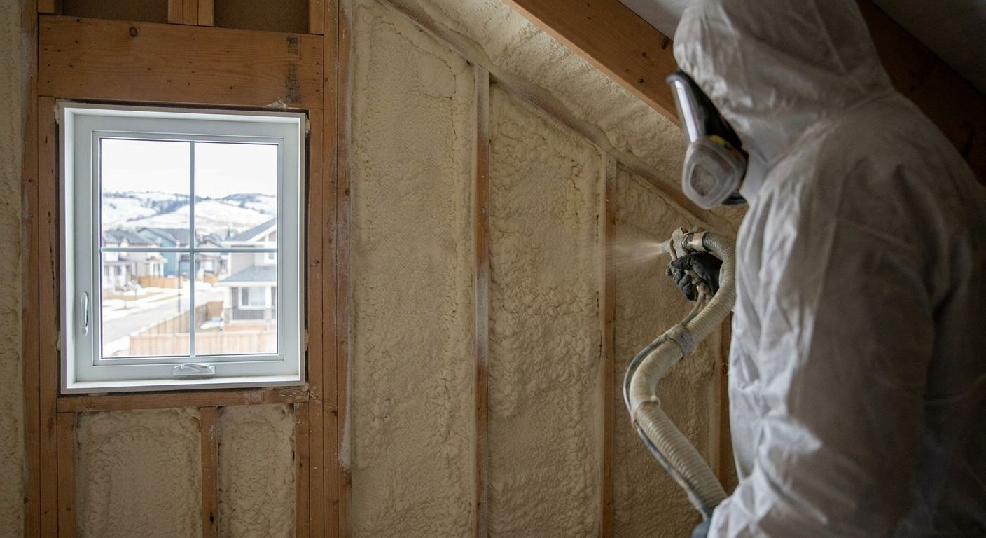 Spray foam insulation for Airdrie homeowners