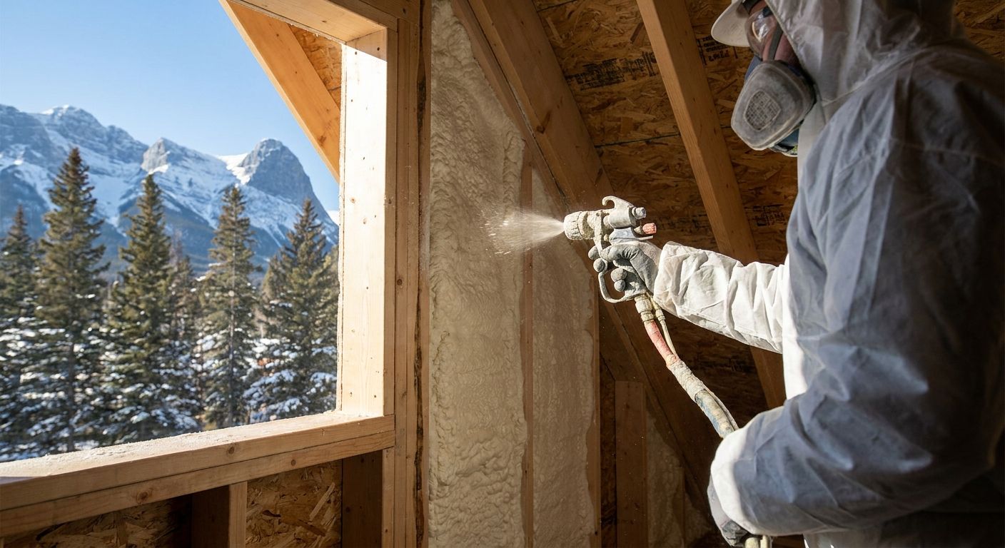 Spray foam insulation for Canmore properties