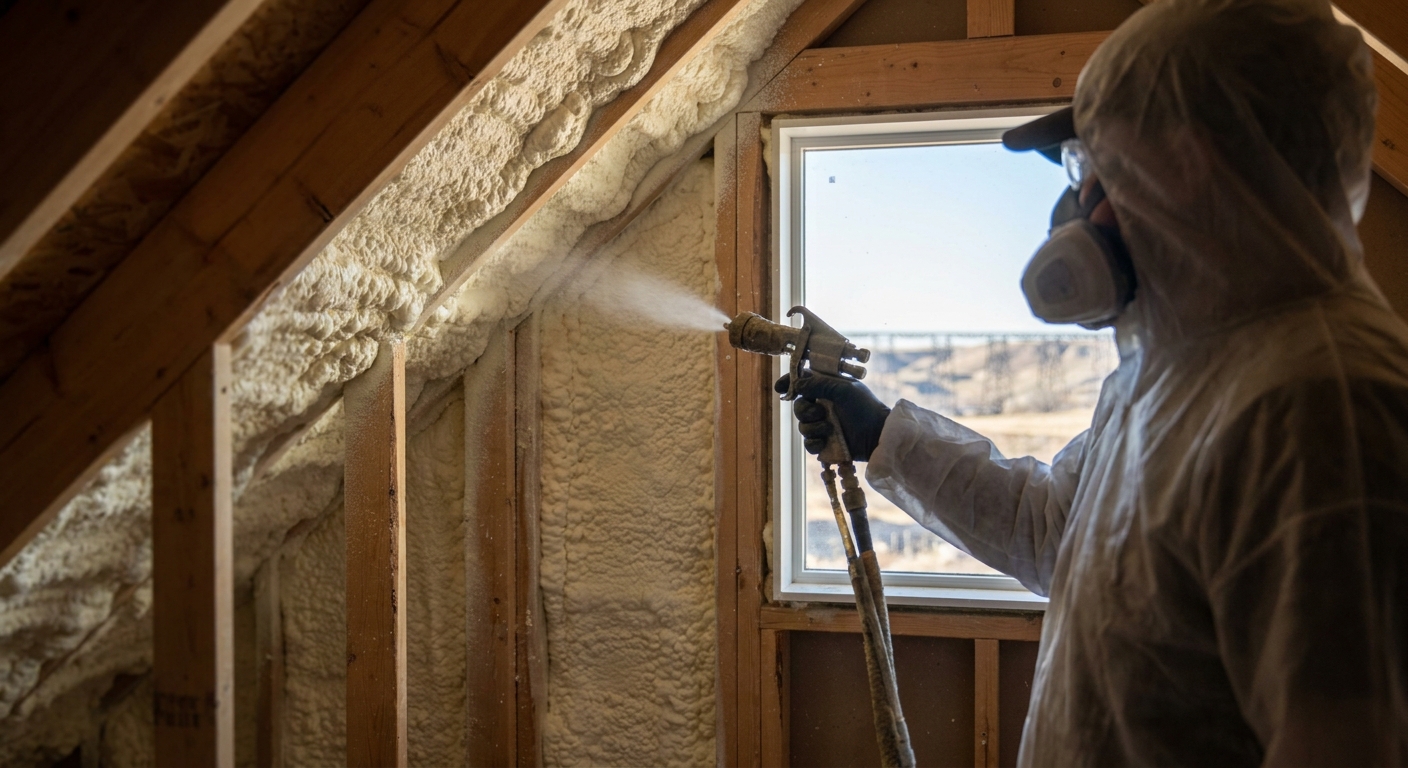 Spray foam insulation for Lethbridge homeowners