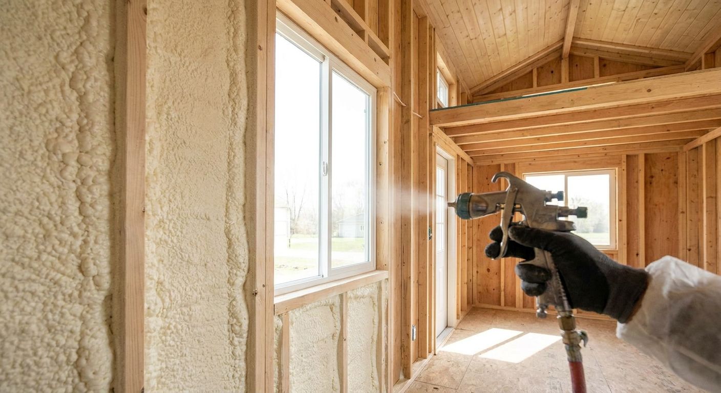 Spray foam insulation for tiny homes and backyard suites