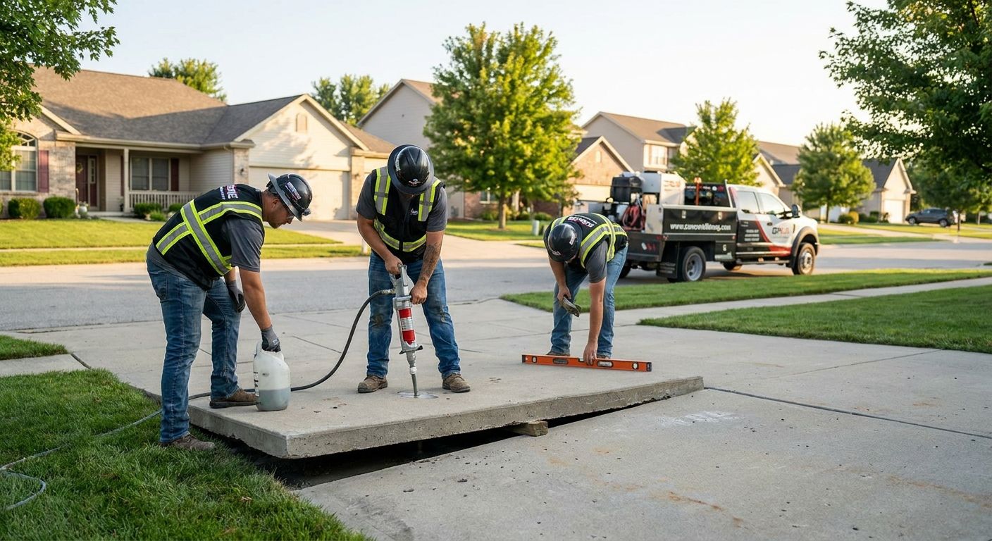 Best concrete lifting company for Chestermere properties