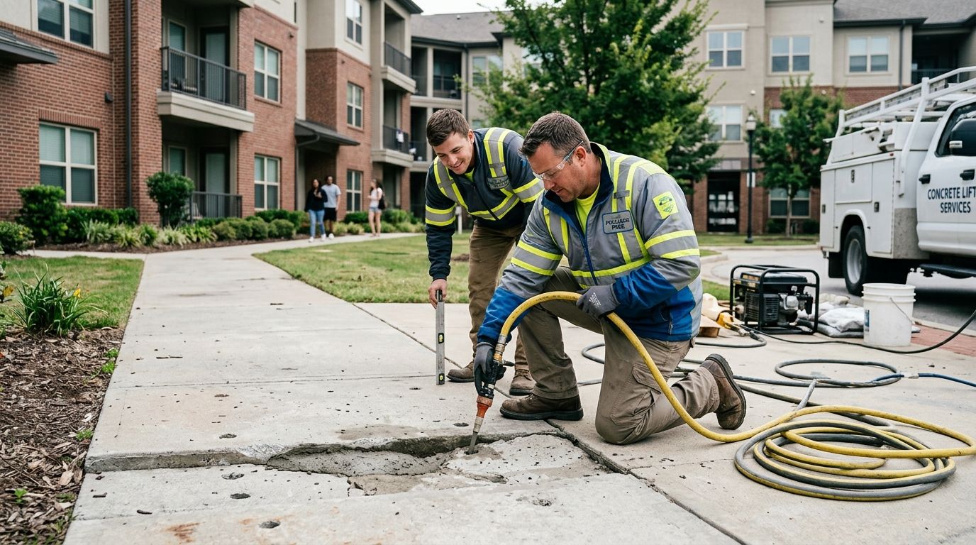 Best concrete lifting contractor for property managers