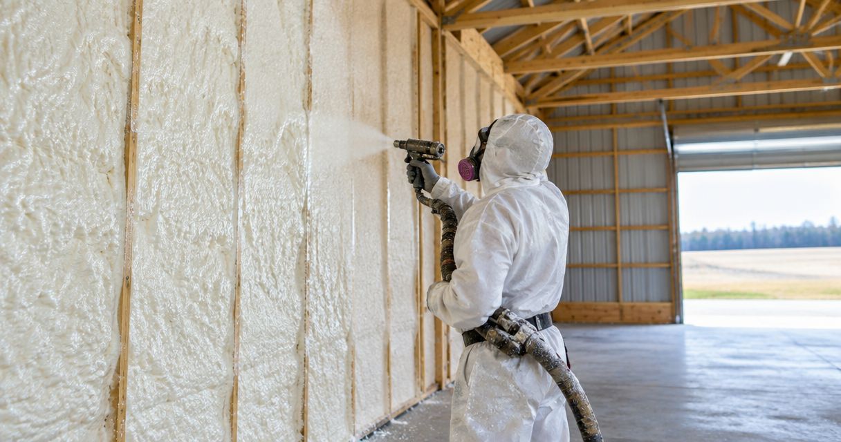 Best spray foam insulation contractor for pole barns and shops