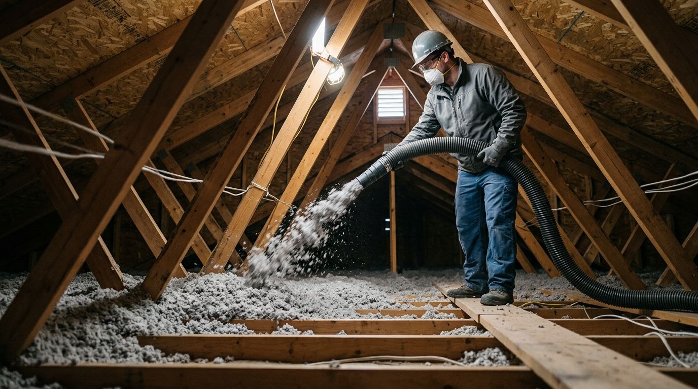 How much does blown-in attic insulation cost in Calgary?
