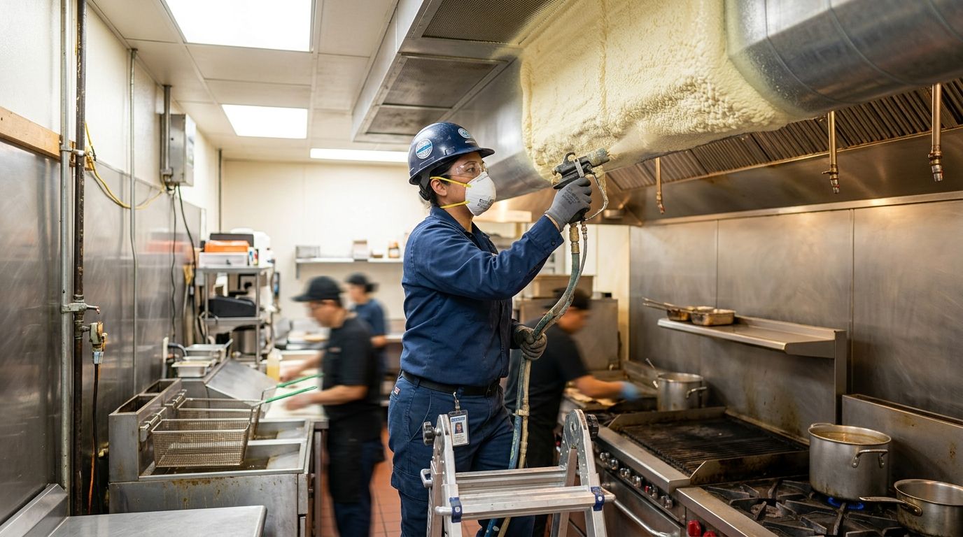 How to cut HVAC costs in a commercial kitchen with spray foam