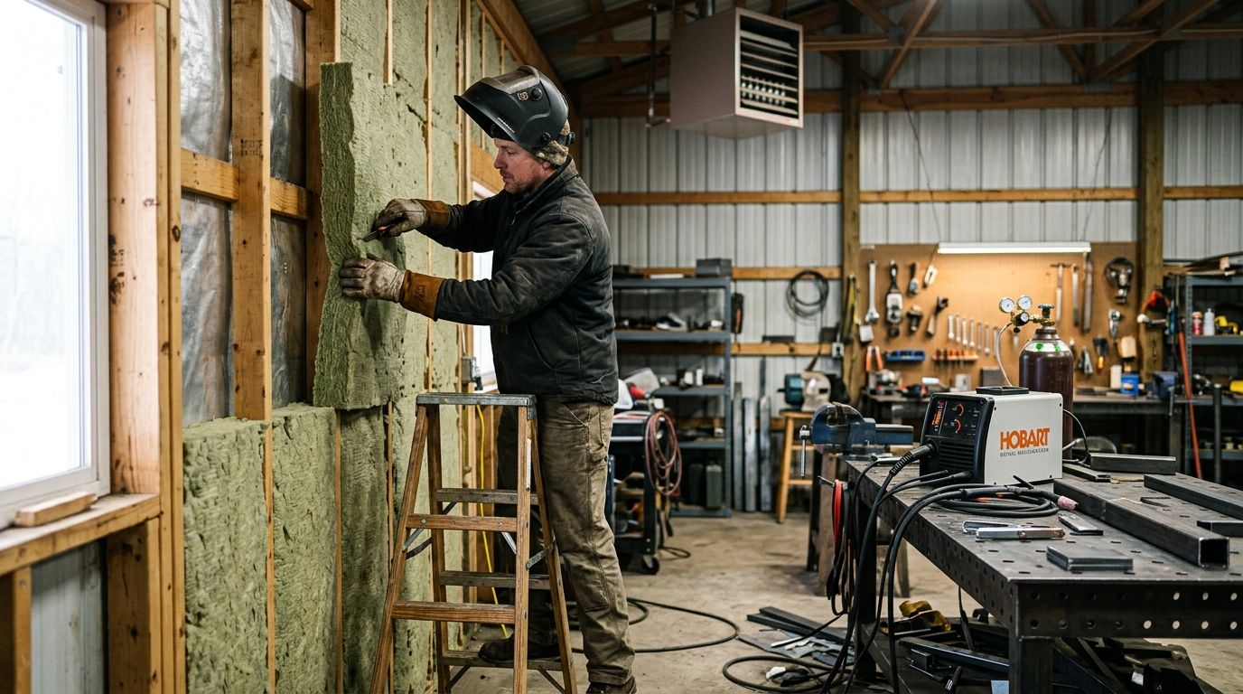How to insulate a heated workshop for winter welding