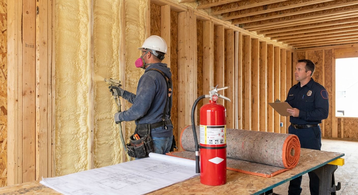 How to meet fire code requirements for spray foam insulation