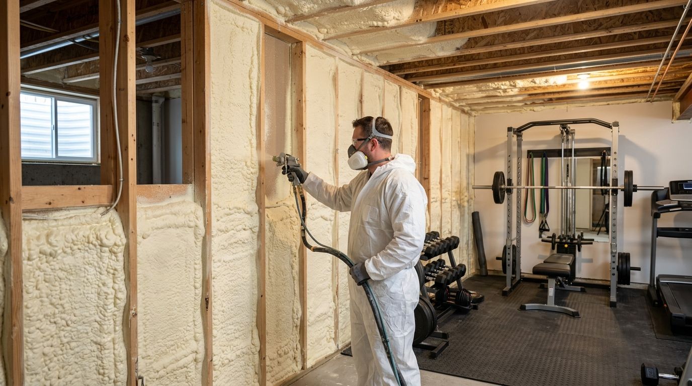 How to soundproof a home gym with spray foam insulation