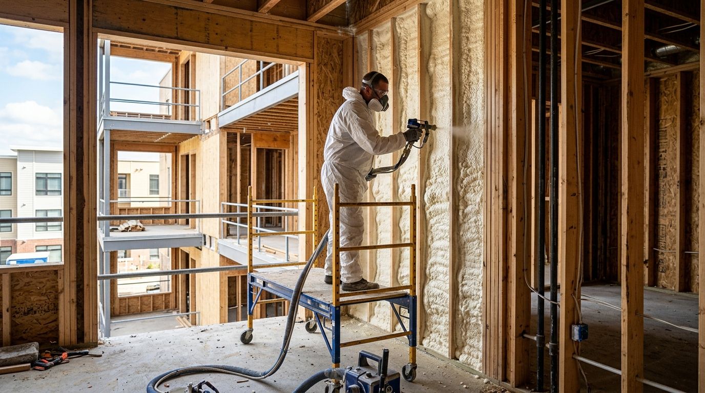 How to soundproof an apartment building with spray foam