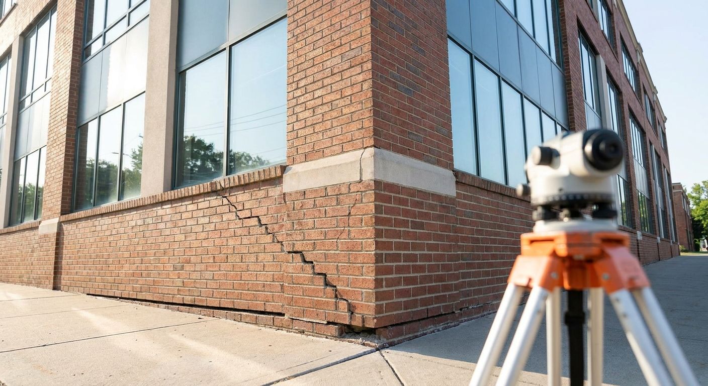 How to spot foundation settling in commercial buildings
