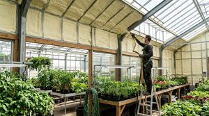Spray foam insulation for greenhouses and grow rooms