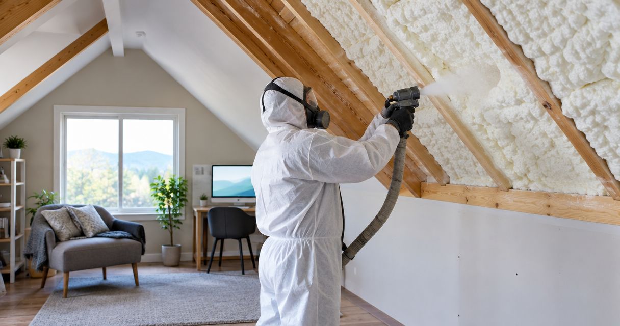 Can you spray foam a finished attic without removing drywall?