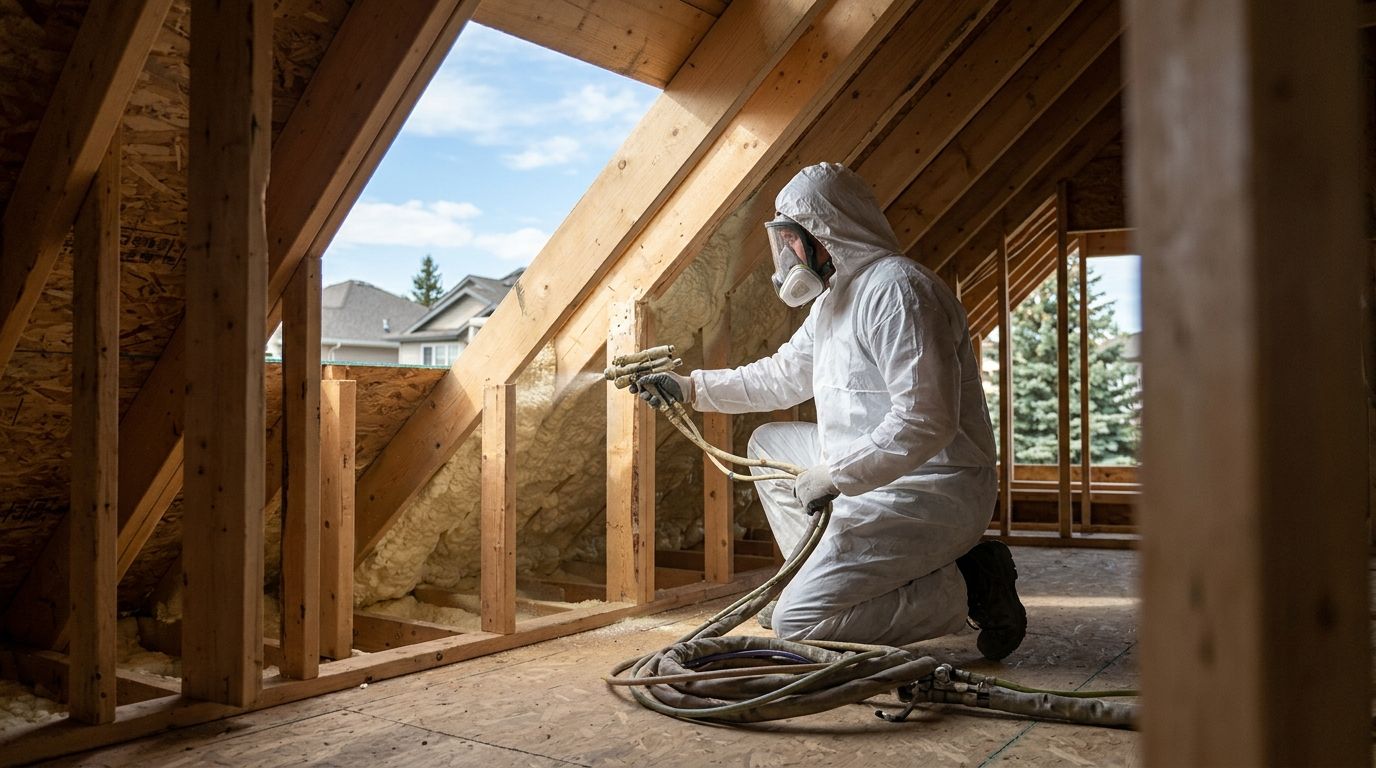 Is a permit required for spray foam insulation in Calgary?